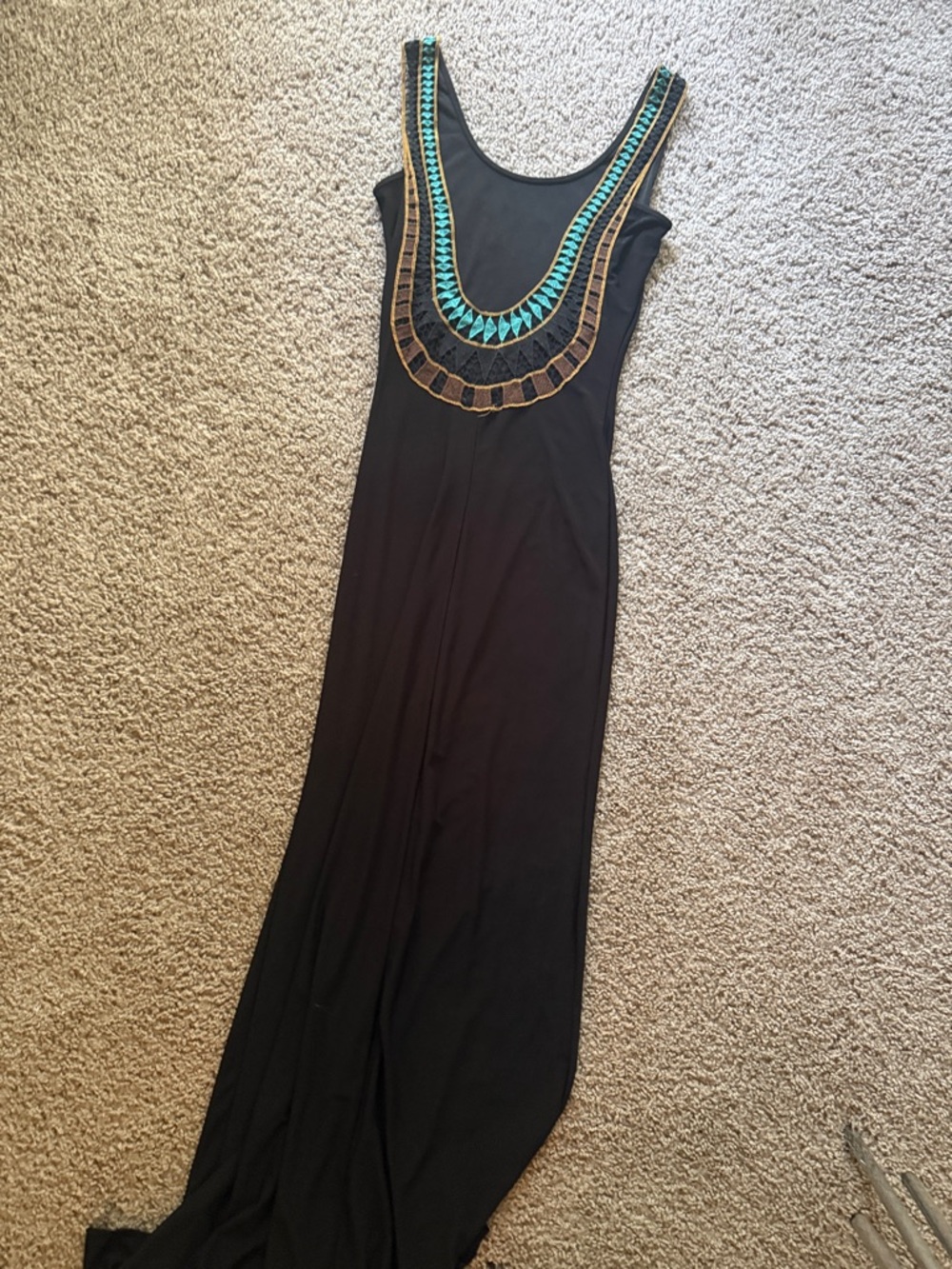 Black maxi dress